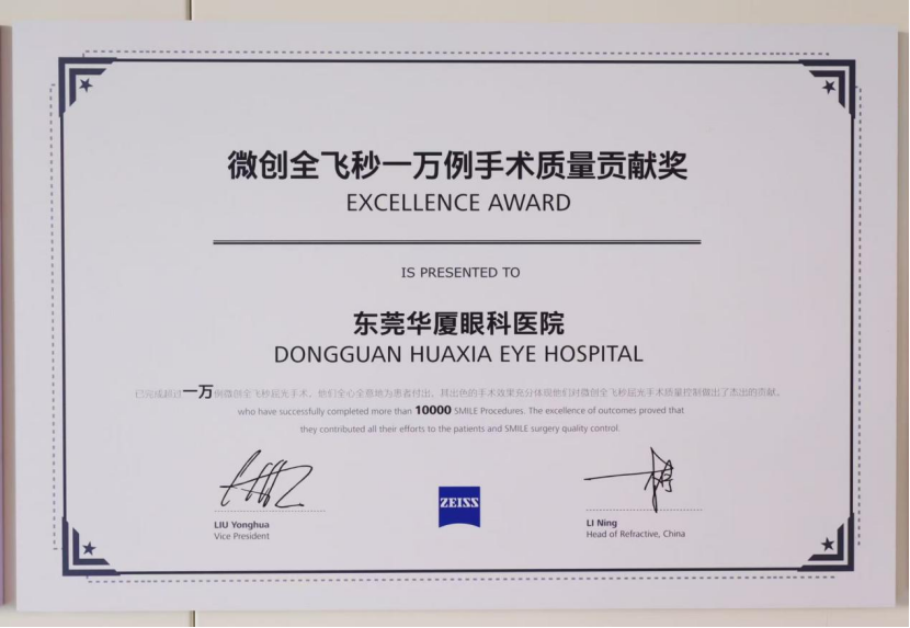 梁院长个人近视矫正手术量突破20000例,高质量全飞秒突破10000例